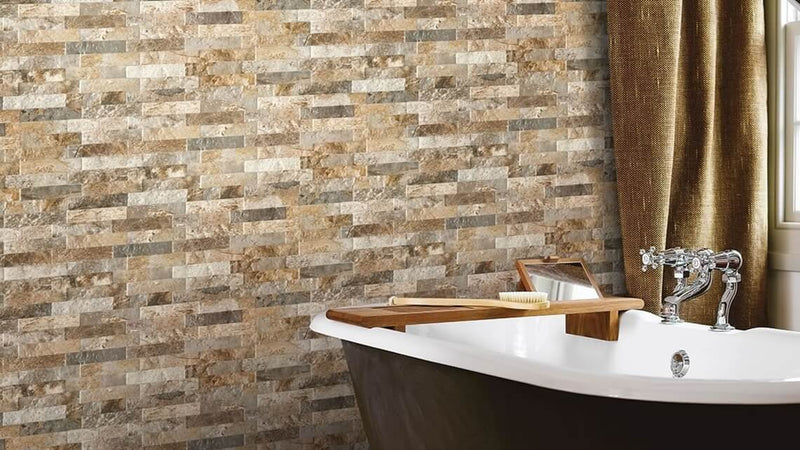 Wall tile Farilya Interlock Grey-Creme 25x45 cm matt