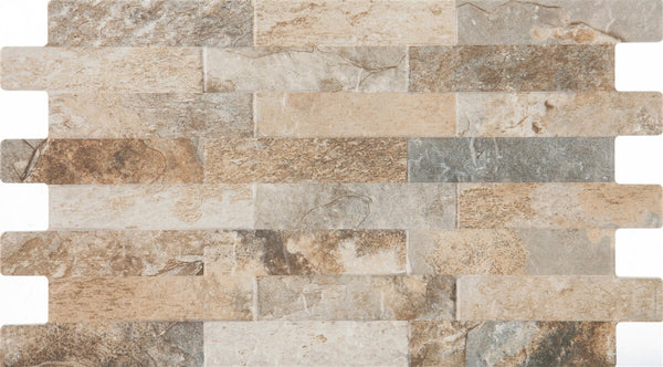 Wall tile Farilya Interlock Grey-Creme 25x45 cm matt