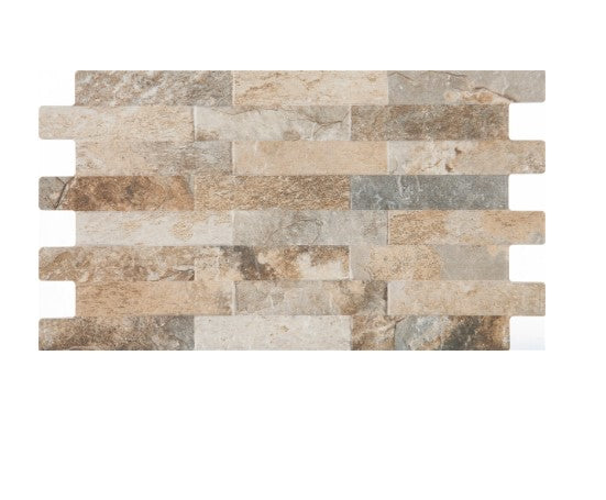 Wandtegel Farilya interlock grey-creme 25 x 45 cm