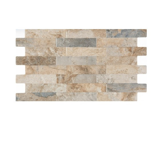 Wandtegel Farilya interlock grey-creme 25 x 45 cm