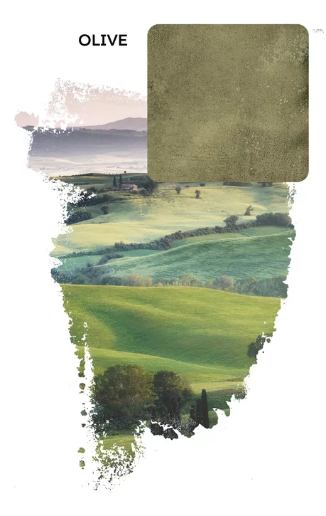 Carrelage mural Monpelli Olive Mix 6,5x29,8 cm Rectifié - Céramique Brillante - Nuances vert olive
