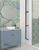 Wall tile Flora Mix 20x20 cm Square - Ceramic Matt - Decor Pattern tile green