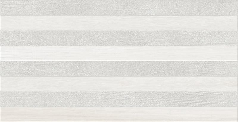 Carrelage mural Habitat Stripe Pearl HB03R 34x66,5 cm Rectangle – Céramique mate rectifiée – Rayé blanc perle