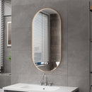 Aloni Ovale LED Spiegel Avalo 50x100 cm Bruin Brons