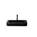 Complete Fountain Set Matsu Natural Stone Black with Matt Black Tap and Drain Set by L'Aqua®