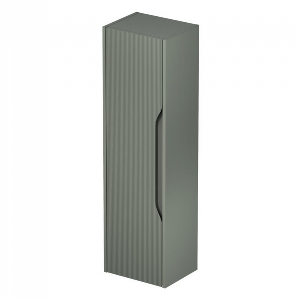 Soho Kolomkast Mat Groen – Geribbeld Design – 35x30x120 cm – Zwevend