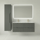 bm Soho 120 green 2x 2-drawer+incl. ker. double sink