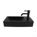 Complete Fountain Set Werner Natural Stone with Matt Black Tap and Drain Set by L'Aqua®