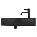 Complete Fountain Set Werner Natural Stone with Matt Black Tap and Drain Set by L'Aqua®