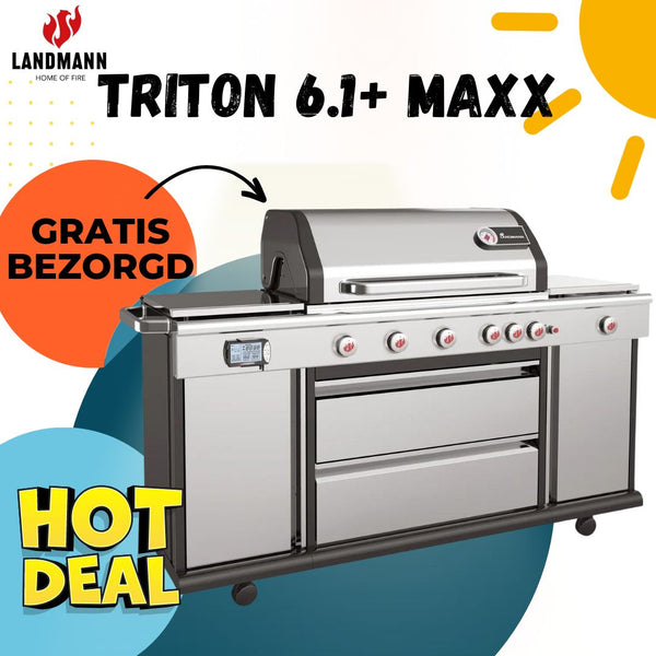 GasBBQ Triton 6.1 MaxX PTS+ 25,9 kW - Gas barbecues