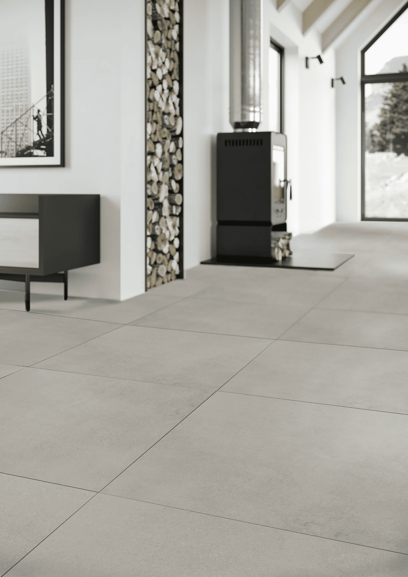 Floor tile Otis Light Grey 60.3x60.3 cm glazed matt