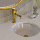 Mitigeur de lavabo Sirio, hauteur 16,5 cm, or brossé