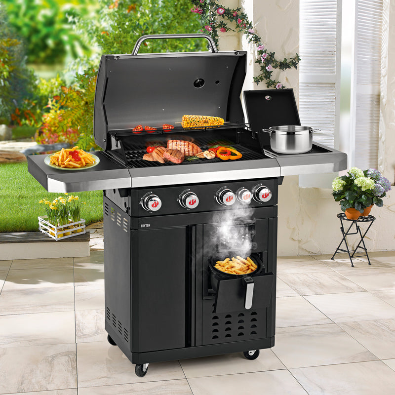 Landmann GasBBQ Fryton 4.1 Cook met Airfryer - Gas barbecues