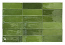 Wall tile Calpe Olive 5x15 cm gloss