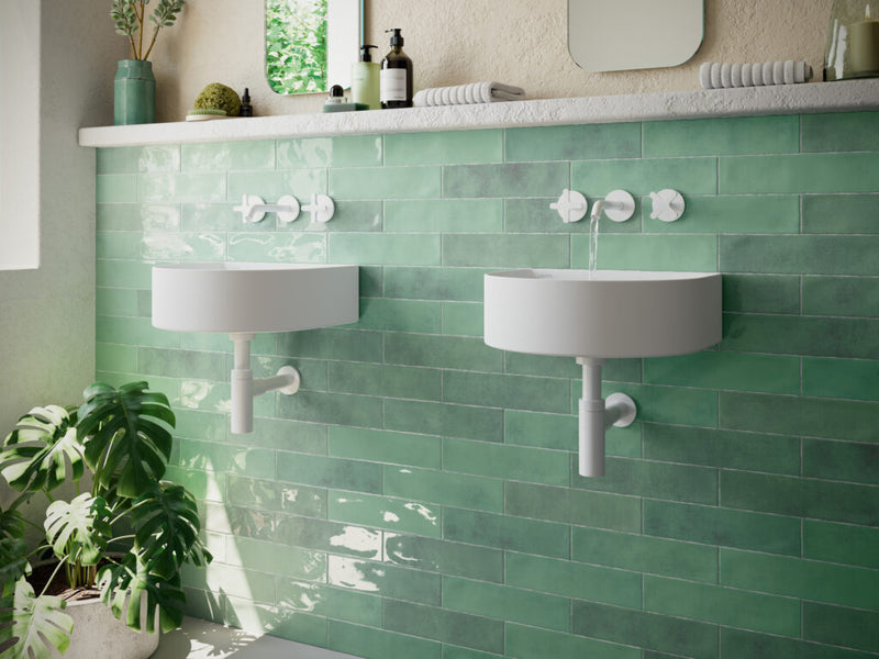 Wall tile Flandes Verde 7.5x30cm