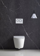 Rimless hangtoilet Genova met soft close toiletzitting -
