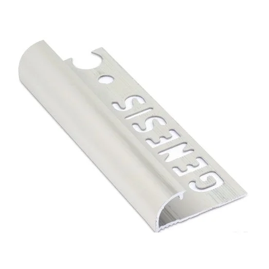 Tegelstrip aluminium ro.a.str. Geborsteld zilver12mm -