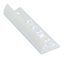ERA120.81 Aluminium Tegelstrip Rond - Mat Zilver - 12mm - 2,5m