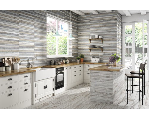 Wall tile Tribeca blain 20.2 x 66.2 cm