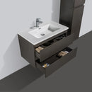 Badmeubel Compleet Set Locomo Antraciet 80 cm - Complete