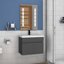 Badmeubel Set Slimline Antra 60 cm - Complete