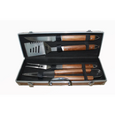 BBQ Hulpstukken koffer S’mart RVS Walnoot hout - Hulpstukken