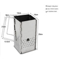 BBQ opvouwbare Brikettenstarter S’mart RVS - Hulpstukken BBQ