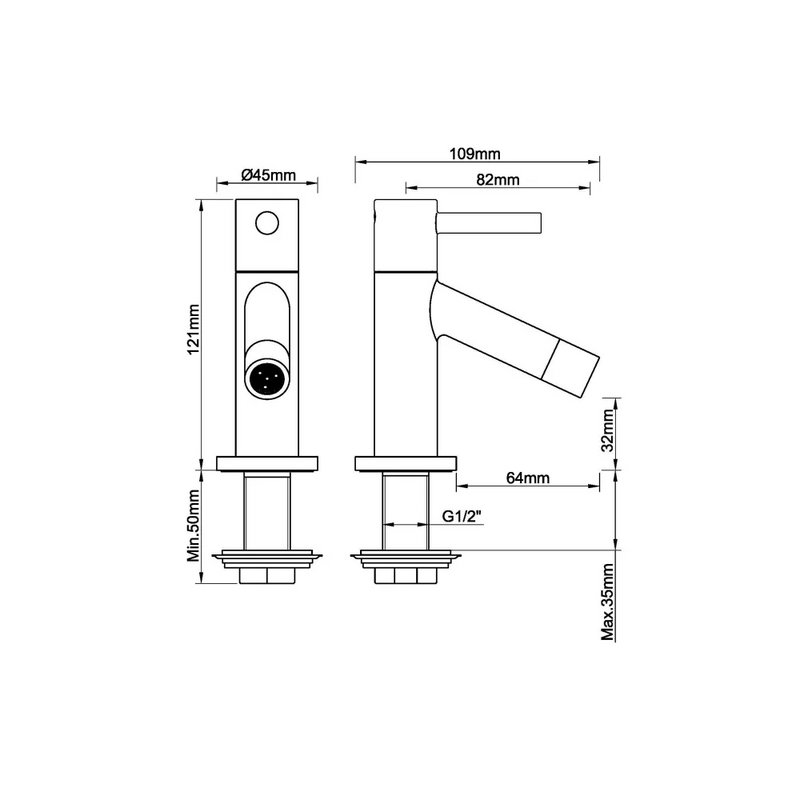 Benga fonteinkraan 1/2’’ chroom - Fonteinkranen