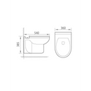 Complete WC set Eclips wit met Geberit UP320