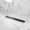 Douchegoot Classic 70 cm mat zwart - Douchegoten