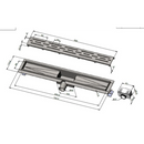 Douchegoot Classic 70 cm mat zwart - Douchegoten
