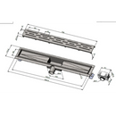 Douchegoot Classic 80 cm mat zwart - Douchegoten