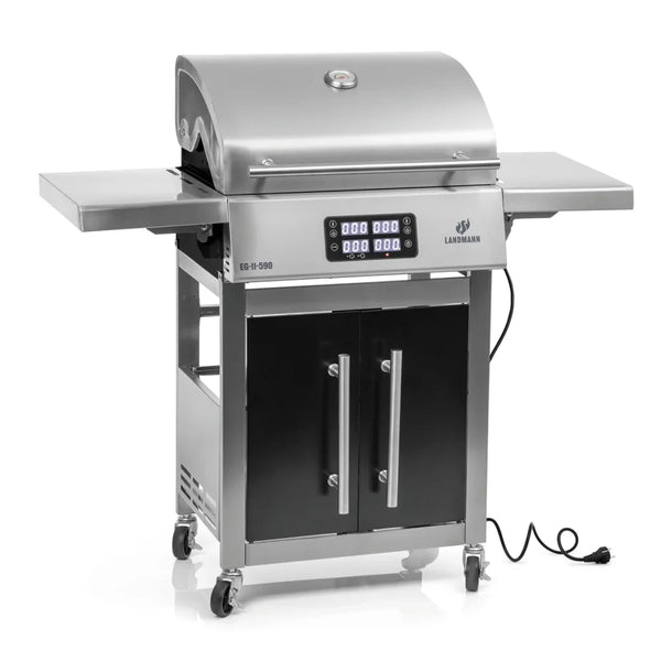 Elektrische BBQ Landmann E-grillwagen Zilver | Zwart -