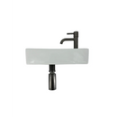 Fonteinset Kaya wit L’aqua Keramisch met Gun metal kraan en