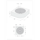 Fonteinset Viktor L’aqua Hardsteen met Mat wit kraan en