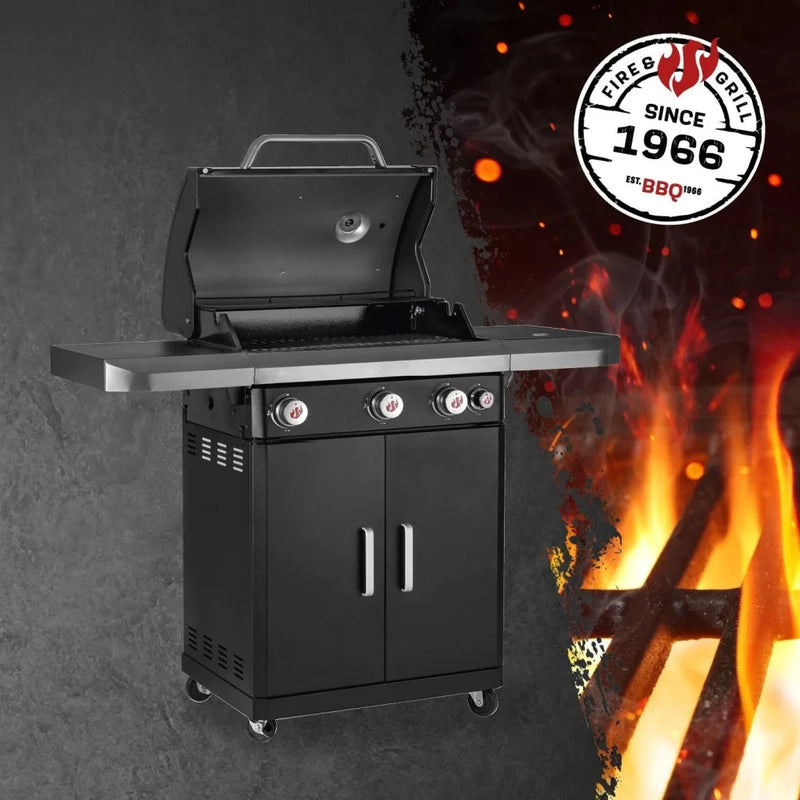 GasBBQ Landmann Rexon PTS 3.1 Zwart - Gas barbecues