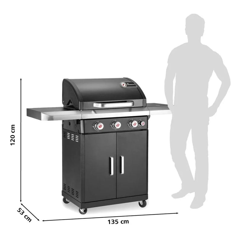 GasBBQ Landmann Rexon PTS 3.1 Zwart - Gas barbecues