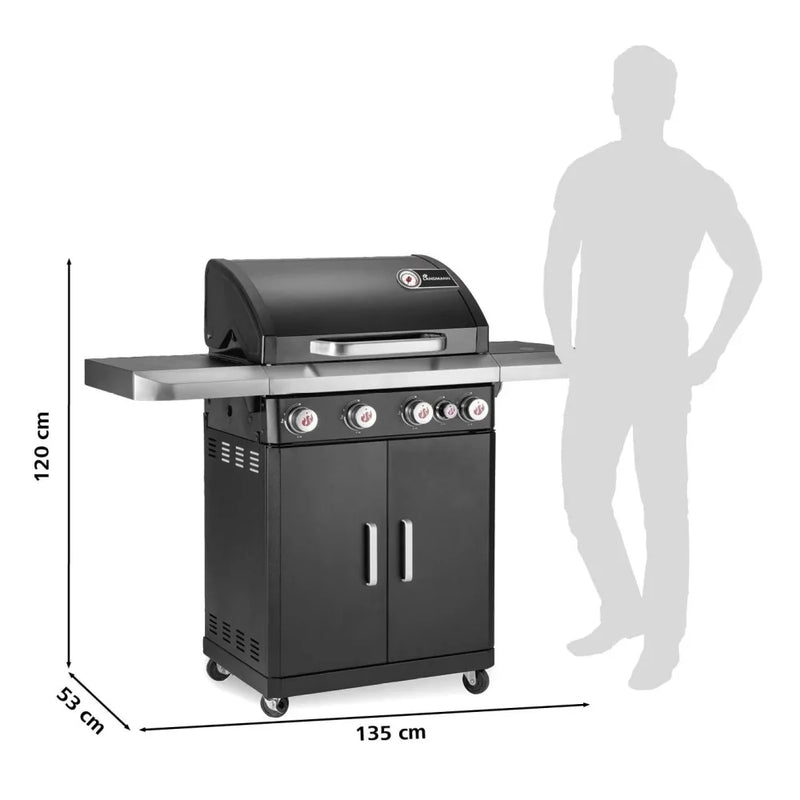 GasBBQ Landmann Rexon PTS 4.1 Zwart - Gas barbecues