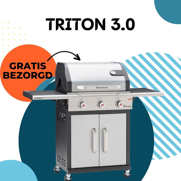 GasBBQ Landmann Triton PTS 3.0 Zilver - Gas barbecues