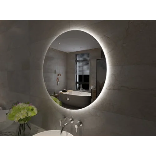 Giro spiegel rond met LED dimbaar 80 cm - Spiegels