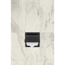 Inbouw toiletrolhouder RVS mat zwart - Toilet accessoires