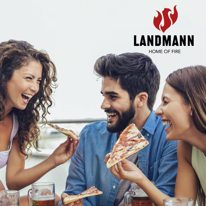 Landmann Pizzasteen met RVS spatel set - Hulpstukken BBQ