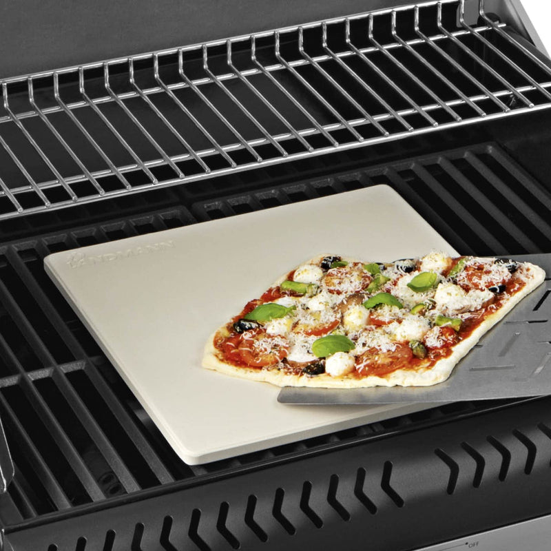 Landmann Pizzasteen met RVS spatel set - Hulpstukken BBQ