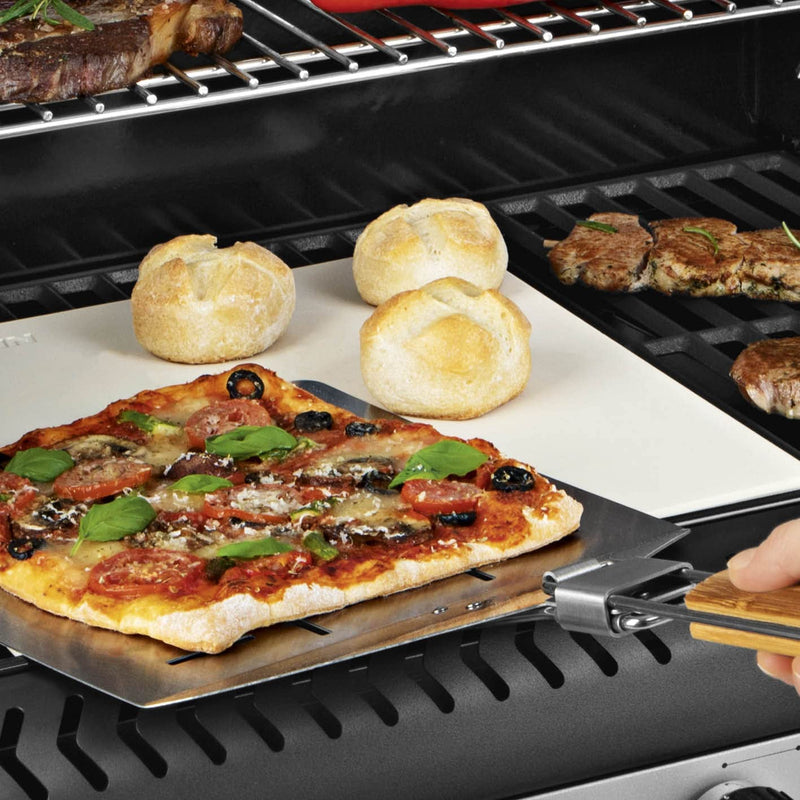 Landmann Pizzasteen met RVS spatel set - Hulpstukken BBQ