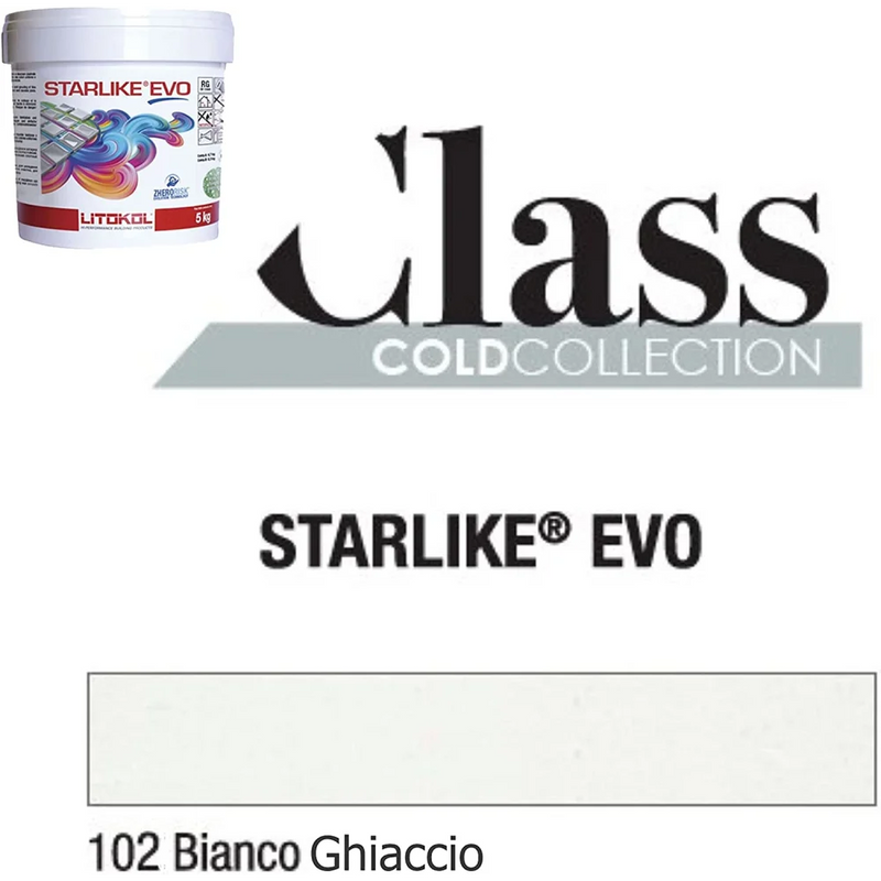 Litokol STARLIKE® EVO 102 Bianco ghiaccio 2,5 kg -