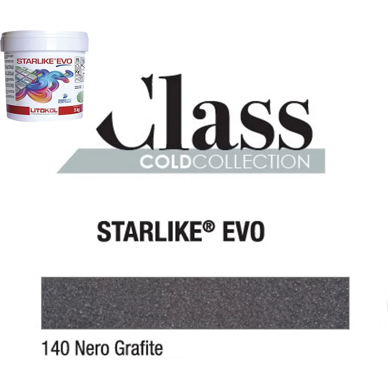 Litokol STARLIKE® EVO 140 Nero grafite 2,5 kg - Voegmiddel