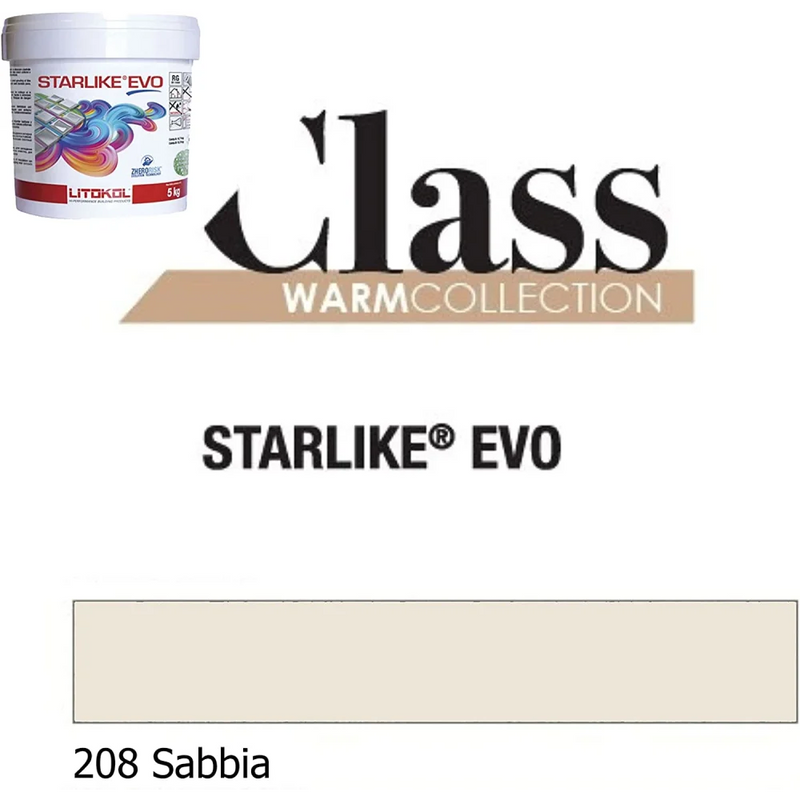 Litokol STARLIKE® EVO 208 Sabbia 2,5 kg - Voegmiddel