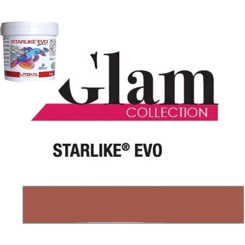 Litokol STARLIKE® EVO 580 Rosso mattone 2,5 kg - Voegmiddel