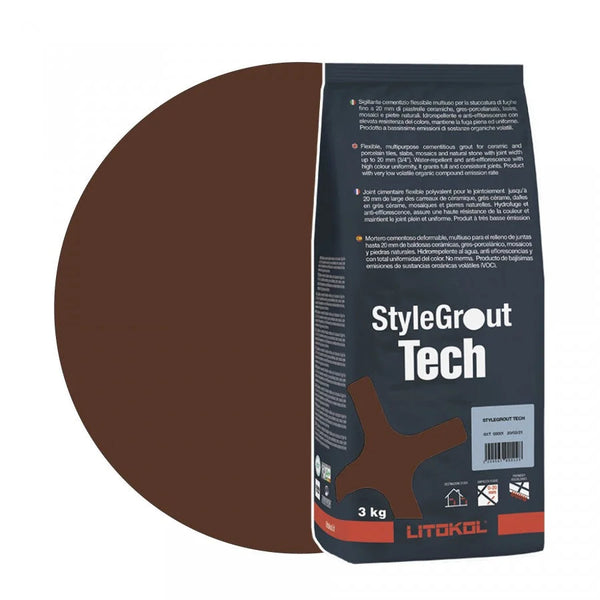 Litokol Voegmiddel Stylegrout Tech Brown-1 á 3 kg -
