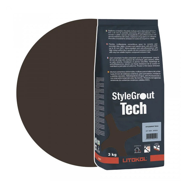 Litokol Voegmiddel Stylegrout Tech Brown-3 á 3 kg -